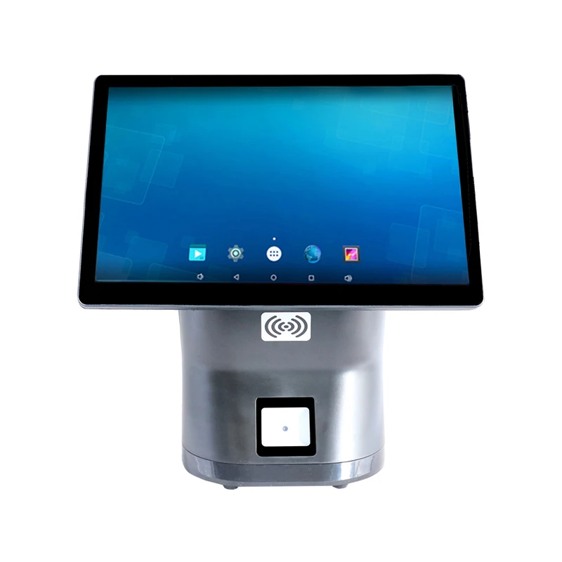 Jepower 15.6-Inch Other OS Dual Screen All-in-One POS Terminal Touch Cash Register in Stock for Restaurants Supermarkets