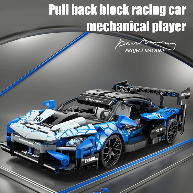 Compatible With Lego Toy Building Block Car Technology Sports Car assembly Supercar kids Toy Car Racing Model Small Particles