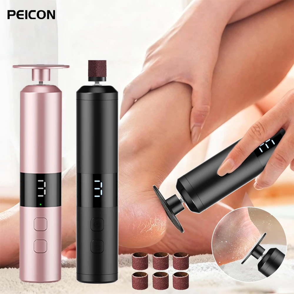 

Electric Foot Grinder Rechargeable Foot Callus Predicure Remover Heels Dead Skin Grinding Machine Nails Gel Foot File Remover