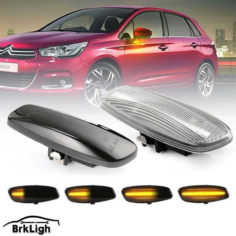 

LED Turn Signal Lamp For Citroen C3 C4 C5 DS3 DS4 2011-2018 Peugeot 207 308 RCZ 2010-2015 Flashing Side Marker Repeater Light