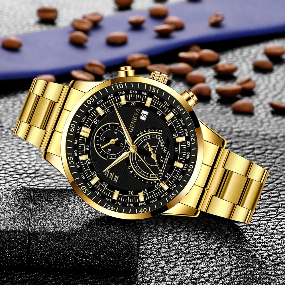 1-piece men's quartz watch with a business sports style,  Valentine's Day, and New Year gifts