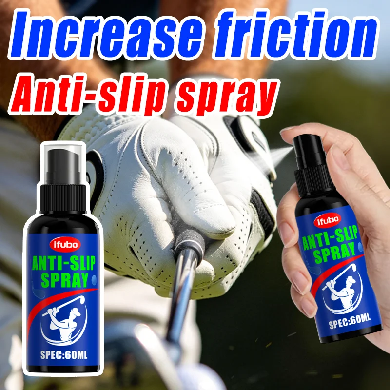 

Ifubo Anti-Slip Grip Spray 60ml Increase Friction Non-Slip Spray For Golf Gloves Club Basketball Sports Shoes