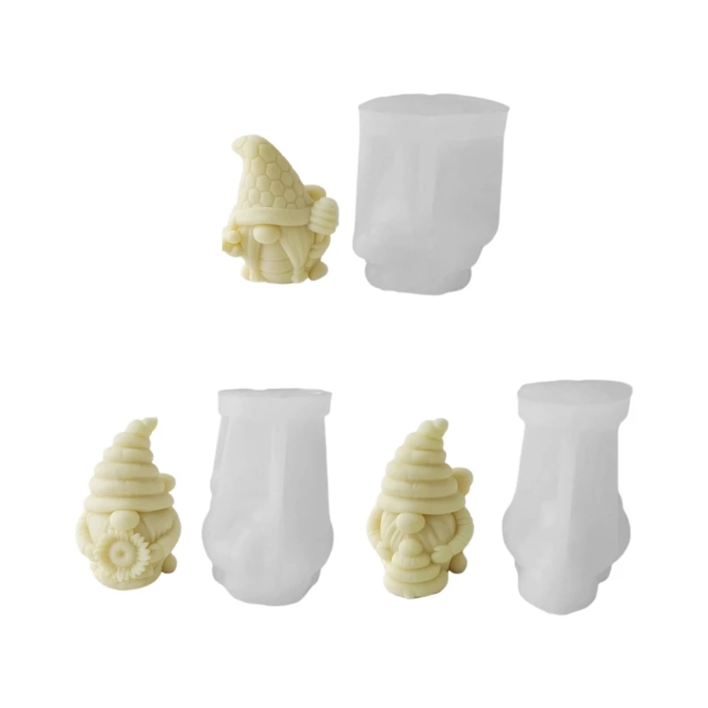 

Gnome Silicone Resin Mold DIY Dwarf Making Mold Desktop Ornaments Mold