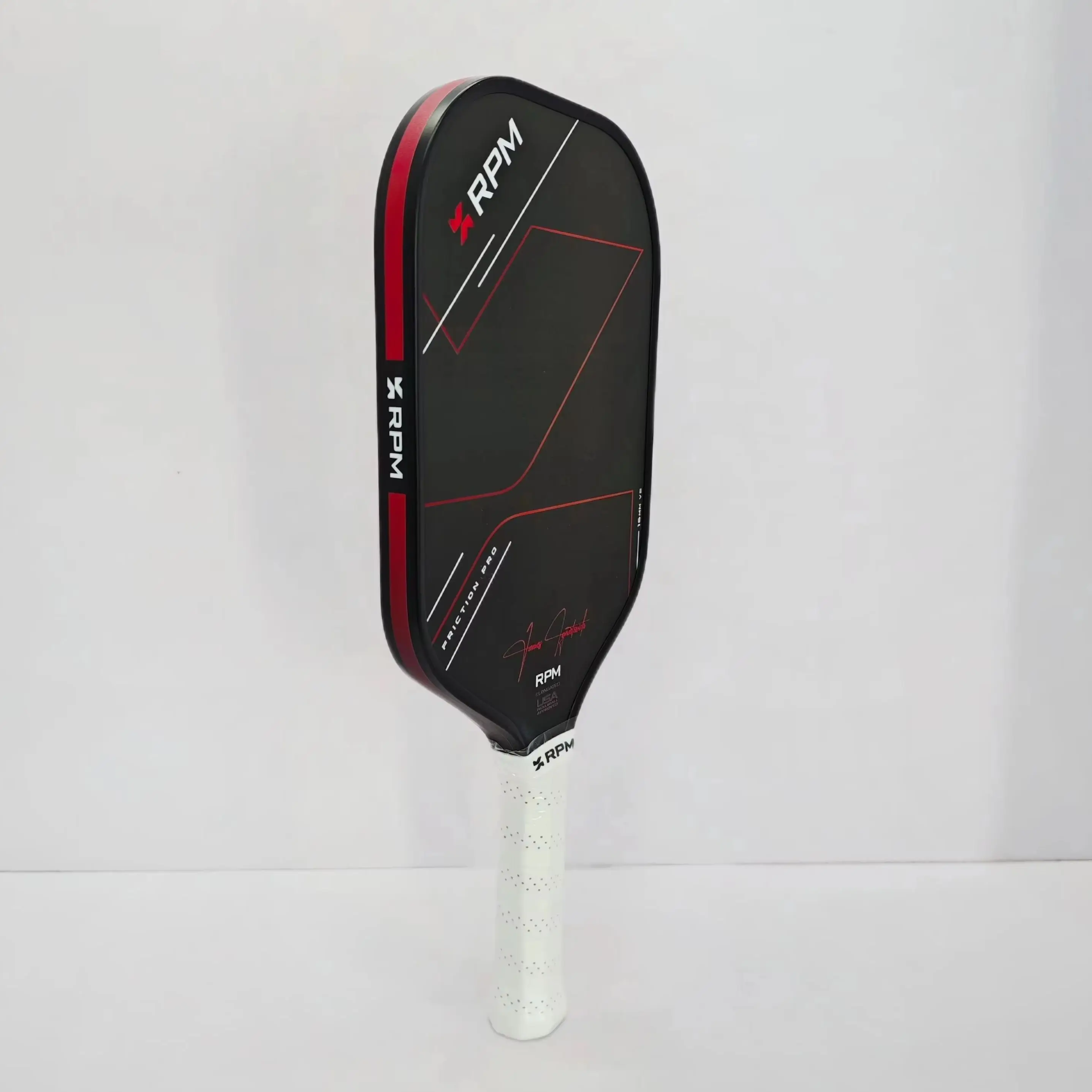 RPM Friction Pro V2 Elongated 16mm Carbon Fiber Pickleball Paddle James Ignatowich Signature Outstanding Spin & Power image 4