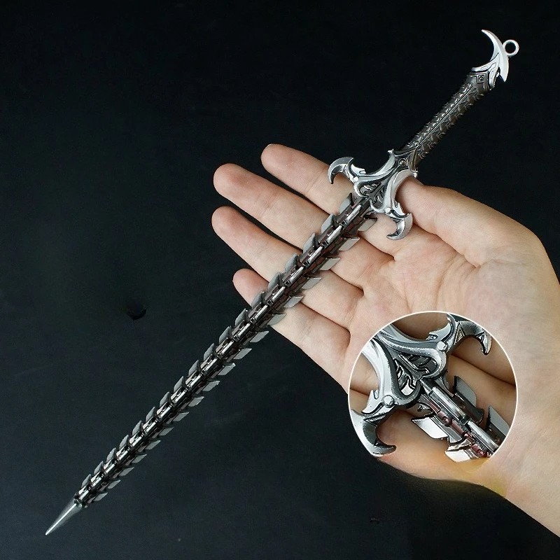 30 centimetri Nuovo Gioco Figura Lama Del Serpente Periferico In Metallo Artigianato Modello Puntelli Desktop Decorare Ornamenti Regali Di Compleanno Giocattoli