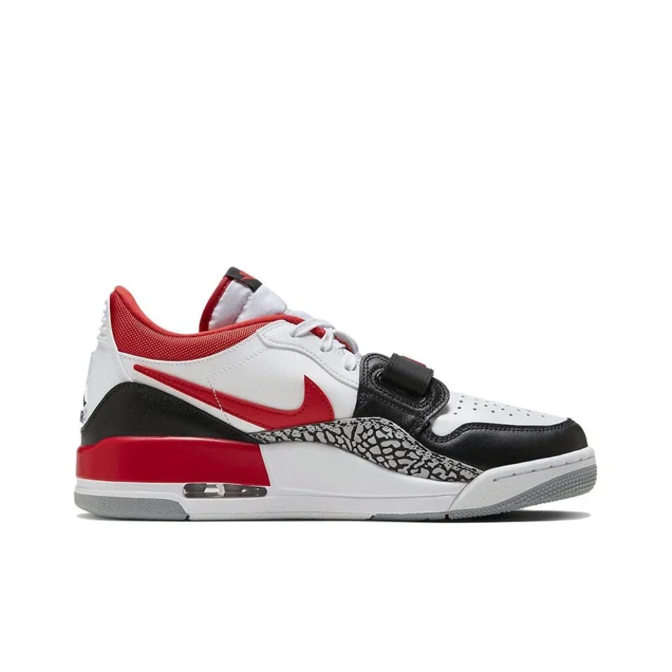 Оригинальные мужские кроссовки Air Jordan Legacy 312 Low «Bulls» красного, черного, белого цвета в стиле ретро, повседневные классические уличные