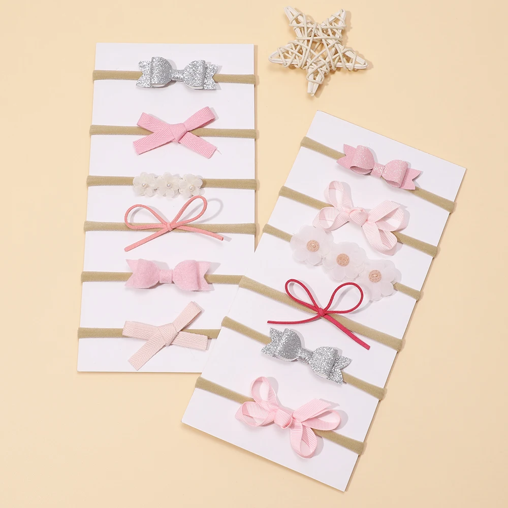 Solidna, obcisła opaska do włosów dla noworodka dziewczynka elastyczna miękka nylonowa spinka do włosów dla dzieci niemowlę dzieci akcesoria do włosów dla dzieci