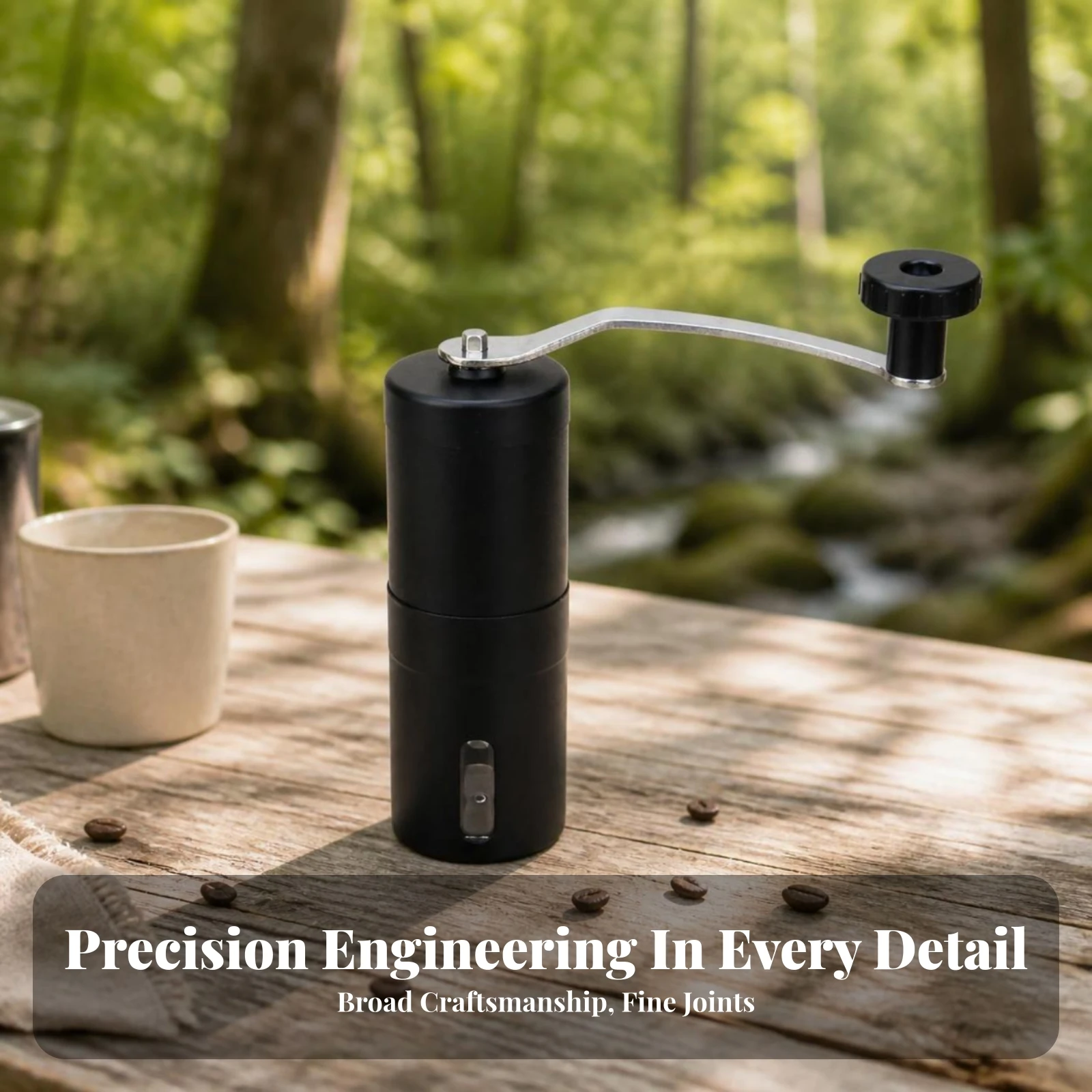 Manual Coffee Grinder Mini Coffee Grinder with Hand Crank Robust Easy to Clean for Campers, Home, Camping