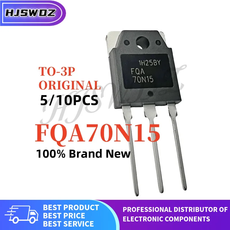 5PCS-10PCS Original FQA70N15 FQA 70N15 TO-3P 70A 150V N-Channel MOSFET for Power Inverter Brand New In Stock