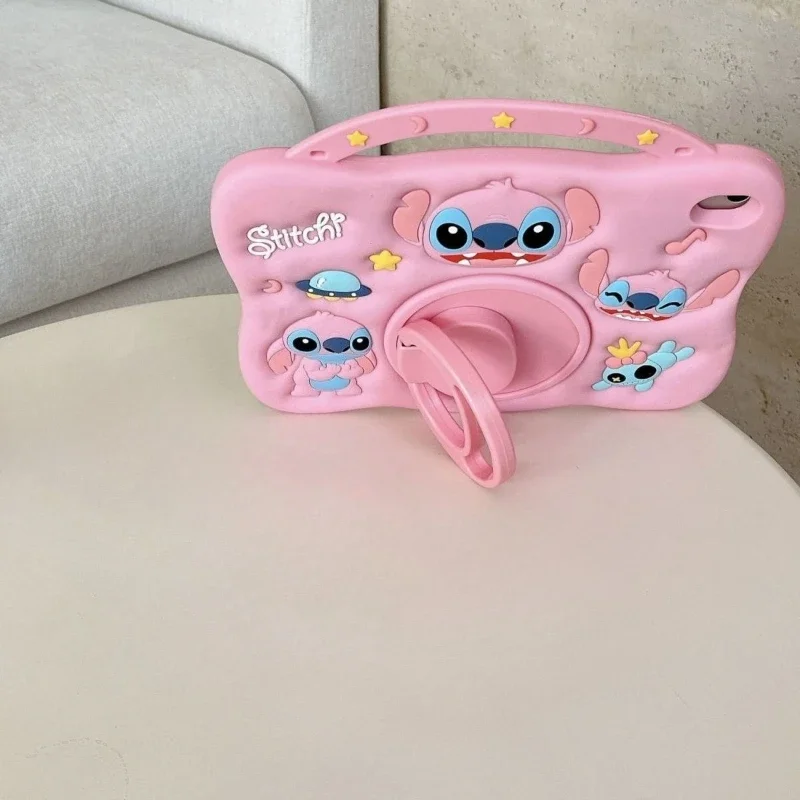 

Cartoon Stitch Tablet Case for IPad 11th A16 2025 Air7 M3 Silicone Shockproof Case Mini6 10th Air4 5 Air6 11in 9th 10.2in Case