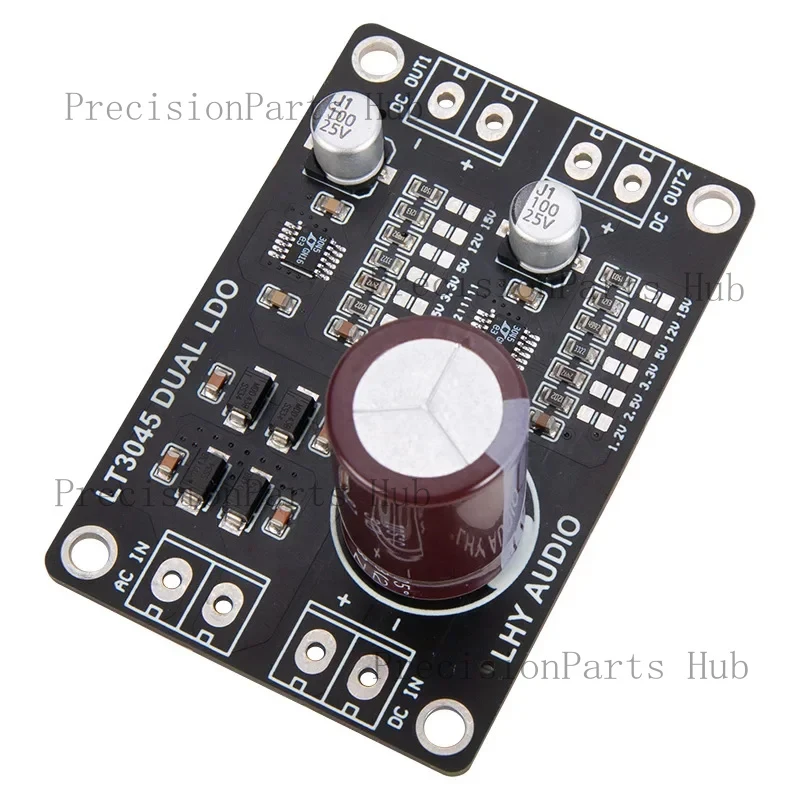 Nvarcher LT3045 Dual-Channel Positive Voltage DC Stabilized Power Supply Low Noise High Precision Linear Upgrade DAC
