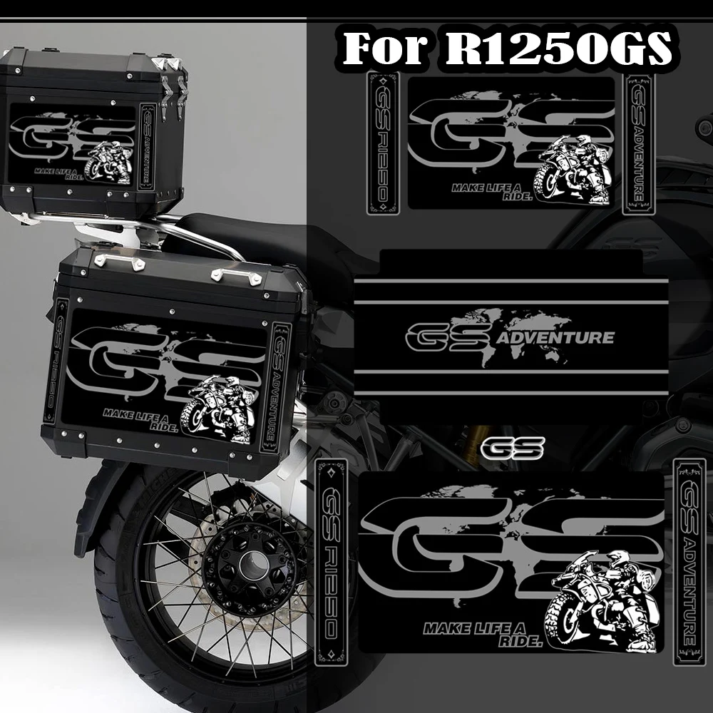 R1250GS-pegatina de caja de aleación de aluminio para alforja de motocicleta, pegatina de maletas de caja lateral para BMW R 1250 GS GSA HP Adventure 2019 - 2022