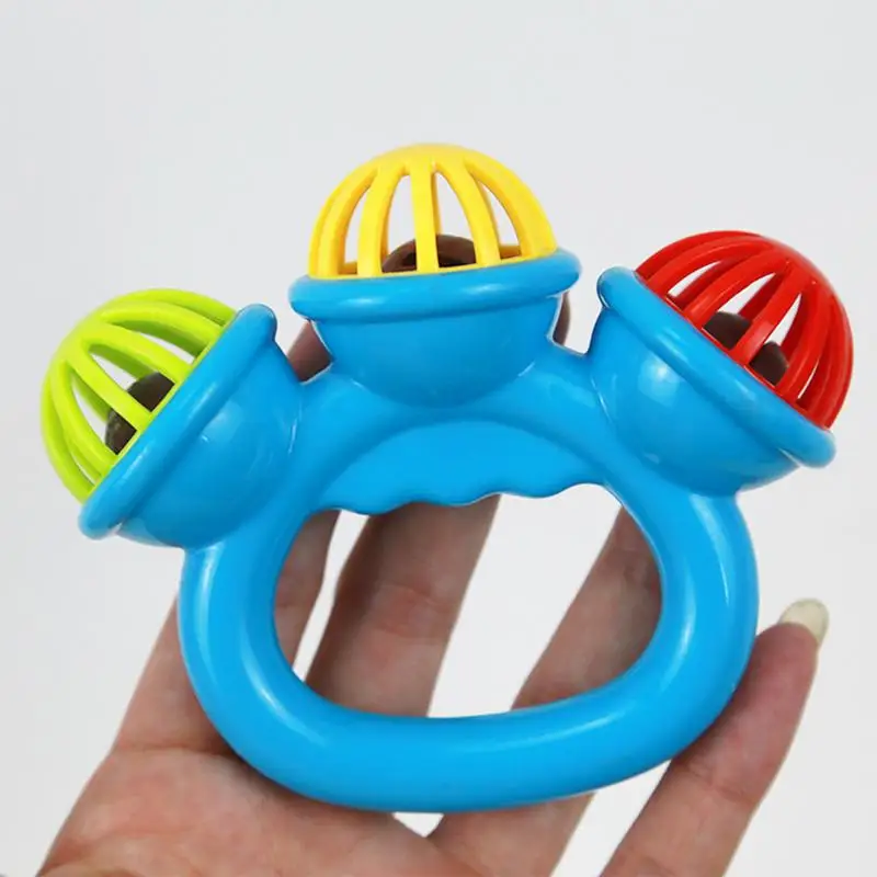 Shaking Rattle Toy Exquisite Handbell Toy Teething Rattles Educational Montessori Toys Montessori Hand Bells Multifunctional