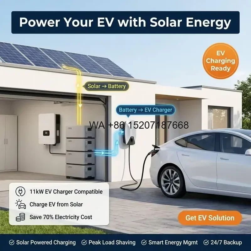 Wmwmnu for Off Grid 52V 5Kw 8Kw 10Kw 15Kw Hybrid Solar Energy Storage System Residential Solar Power Battery PV Systems