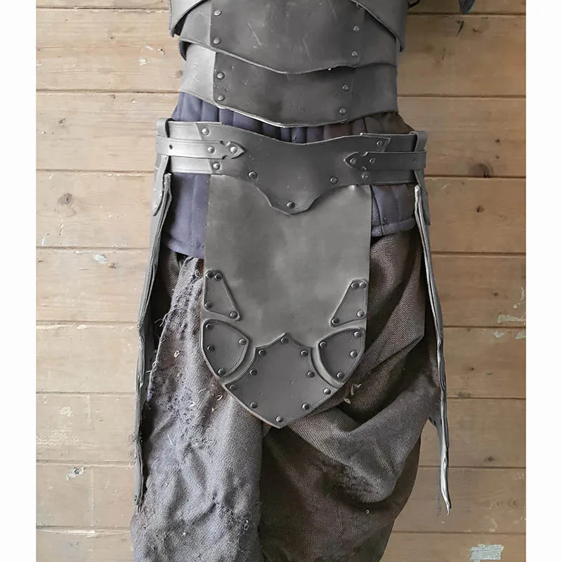 Medieval Viking Pirate Knight Leather War Battle Skirt Greek Roman Gladiator Belt Tasset Faulds LARP Armor Cosplay Costume Props