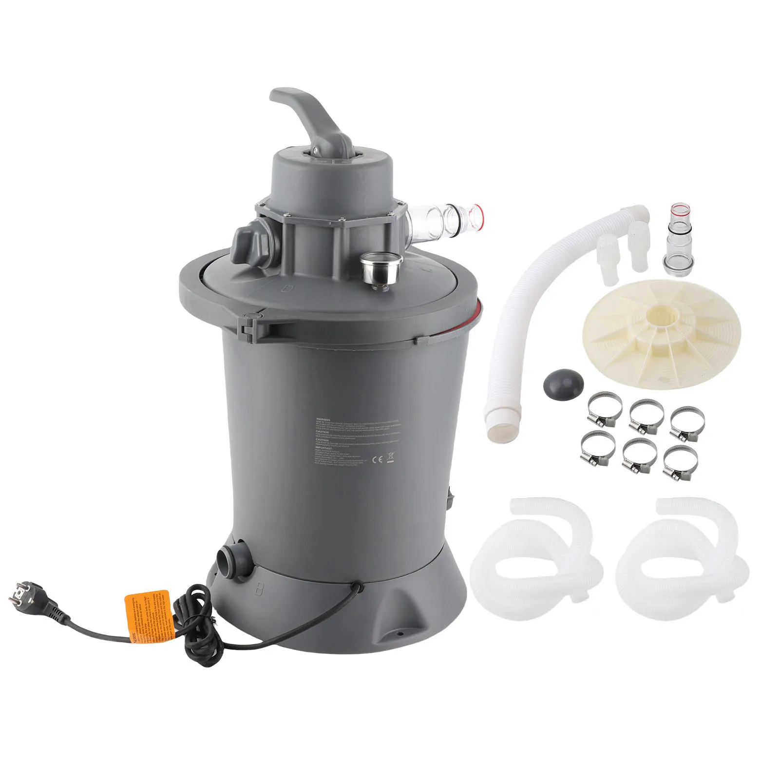 

800 Gallon Sand Filter Pump 60W Pool Cartridge Filter Pump AC for 1100L to 18100L Swimming Pools EU