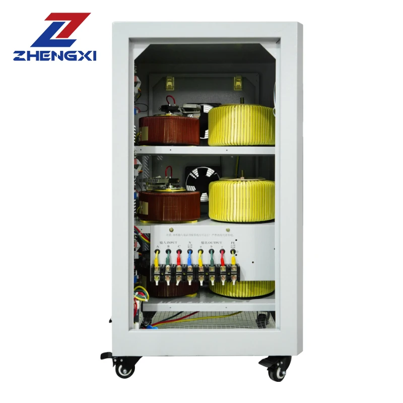 High Precision CNC Industrial Supply 380v High Power 10kva 30kva 50kva 3 Phase AC Automatic Voltage Regulators/stabilizers view 5