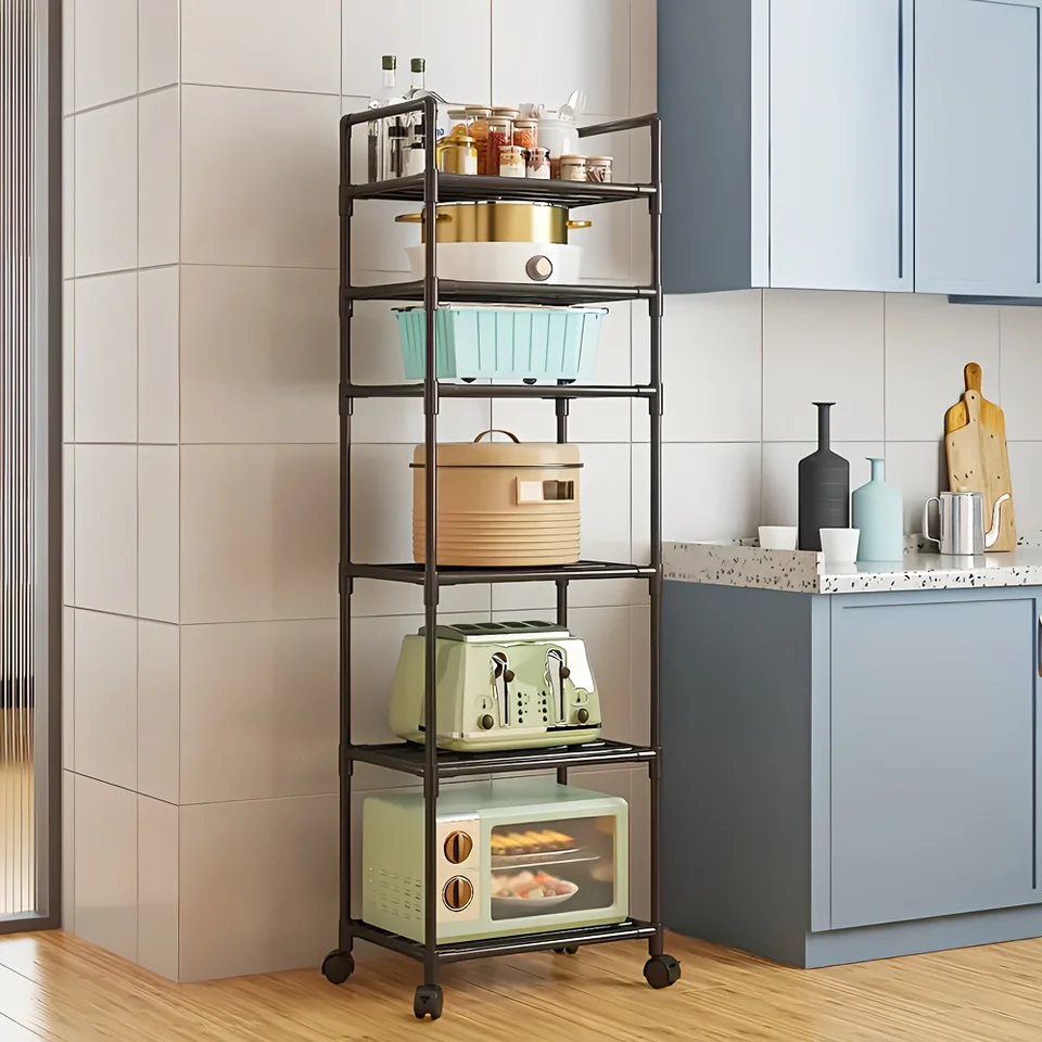 Heavy Duty Adjustable Rolling Storage Rack