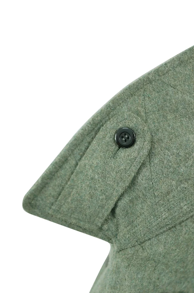 GUGJ-006 WWII German M40 Kriegsmarine Coastal EM Fieldgrey wool Greatcoat