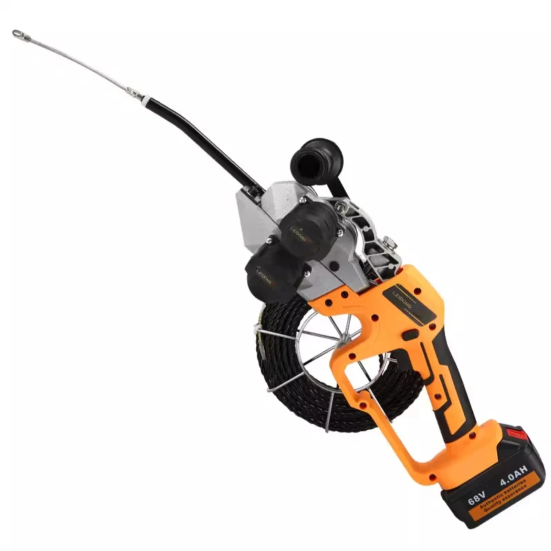 Lithium-Ion Cable Pulling Machine, 20M Electrician's Cable Cross-Pulling Tool, 68V 4.0Ah Rechargeable Lithium-Ion Battery