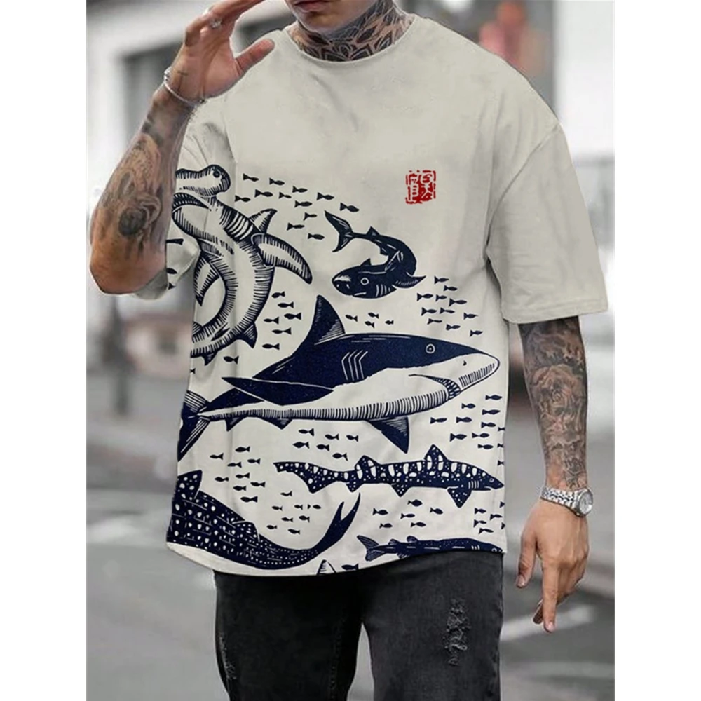 Men\'s T-Shirt Summer Tshirt Casual Short Sleeved Top O Neck T Shirt Loose Micro Elasticity Retro Fashion Breathable Men Clothing