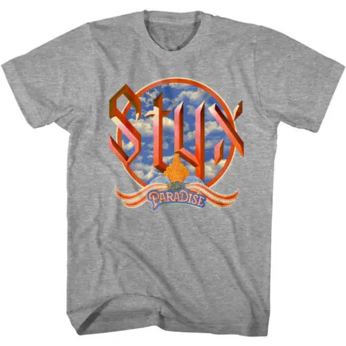 

Styx Paradise Cloudy Skies Men's T-Shirt Hard Paradise Theatre Album Rock Band