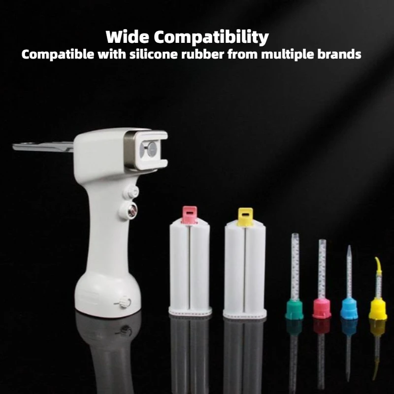 Dental Electric Impression Dispensing Gun Portable Universal Mixing Dispenser 50ml 1:1 Adjustable Speed Dentistry Instruments