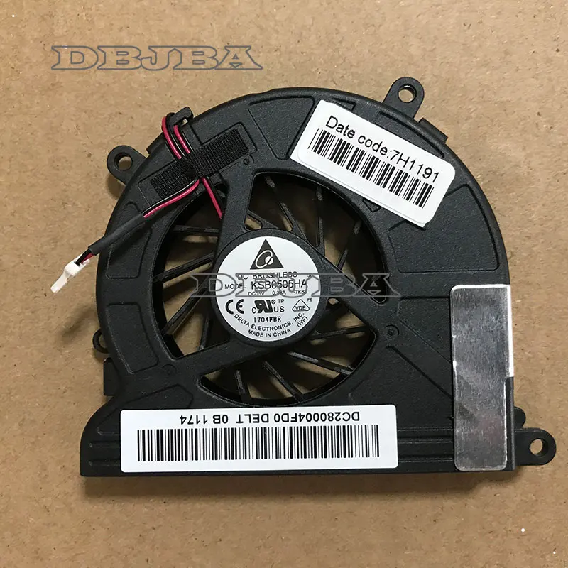 

Вентилятор охлаждения процессора ноутбука для HP Compaq G62 G42 CQ40-606AU CQ40-313AX KSB0505HA-7K88 5 В 0,38 А 486844-001 2 контакта