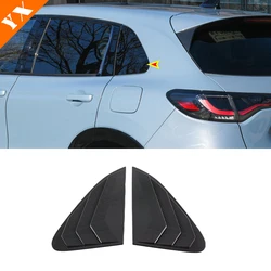 For Honda ZRV ZR-V Accessories 2022-2024 Car Rear Spoiler Wing Side Window Triangle Trim Cover Trim ABS Carbon Black Trim 2pcs