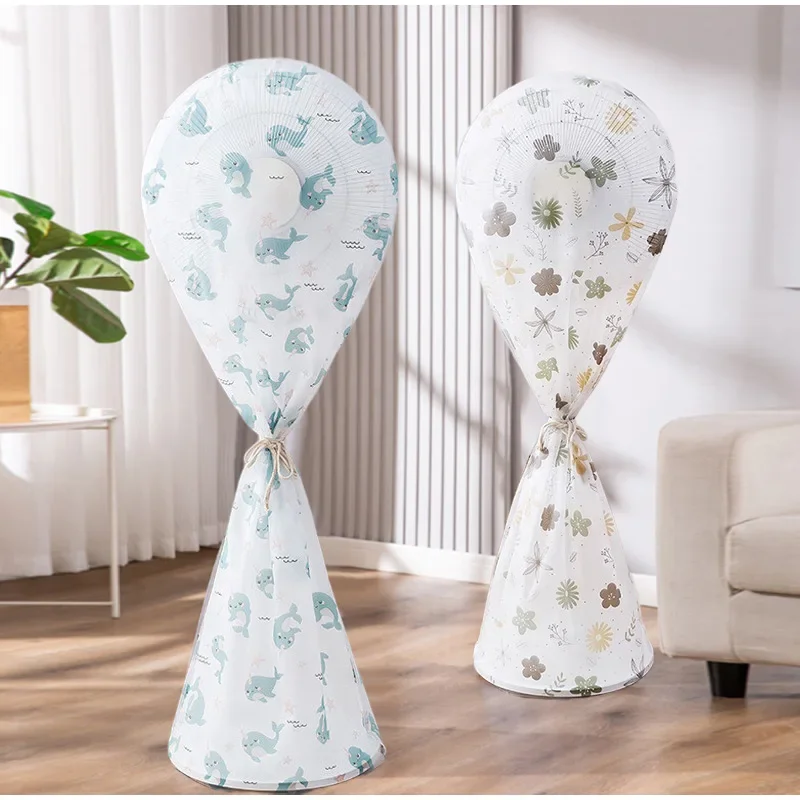 Portable Fan Cover Dustproof All-inclusive Electric Fan Dust Cover Household Floor Waterproof Protective Cover Accessories