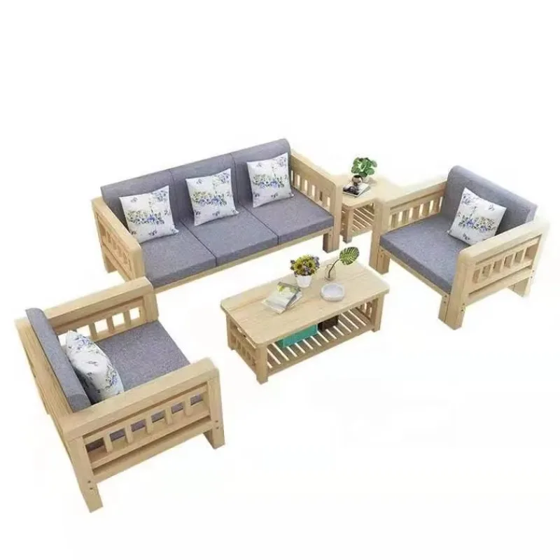 

Sofa Living Room Furniture Wooden Sofa Modern Interior Sofa