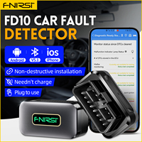 FNIRSI FD10 Car OBD2 Scanner Code Reader Clear Error OBD Diagnostic Tool IOS Android BluetoothV5.1 Check Engine Light Car Repair