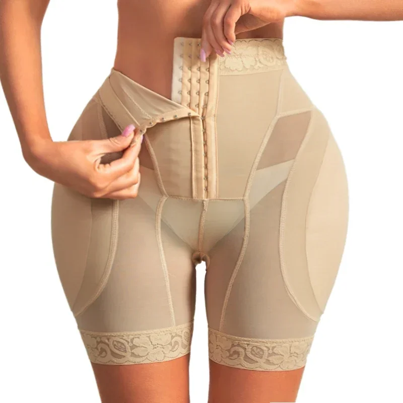 

Women Shapewear High Waist Shorts Butt Lifter Hip Pad Shorts Hip Enhancer Body Shaper Shorts Waist Trainer Tummy Control Panties