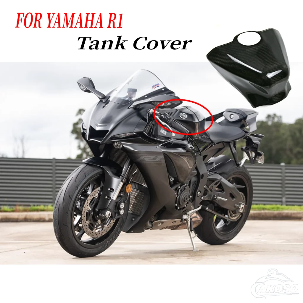 

For YAMAHA R1 R1M R1S 2015 2016 2017 2018 2019 2020 2021 2022 2023 CARBON FIBER Tank Fairing Kit Cover Motorcycle Frame