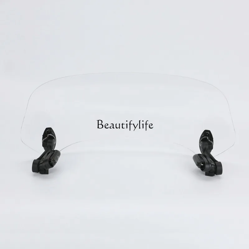 

Applicable to motorcycle modification to increase the small windshield, increase the small windshield, and adjust the deflector