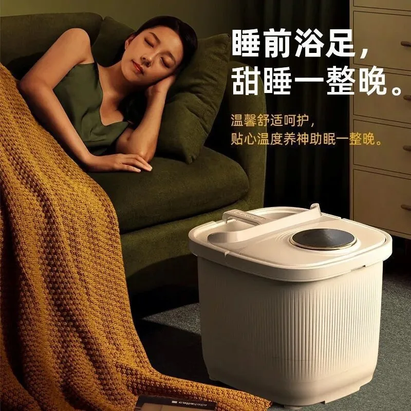 Home Foot Spa Tub, Automatic Massage Foot Bath Bucket with Constant Temperature Heating, Deep Soak Foot Basin