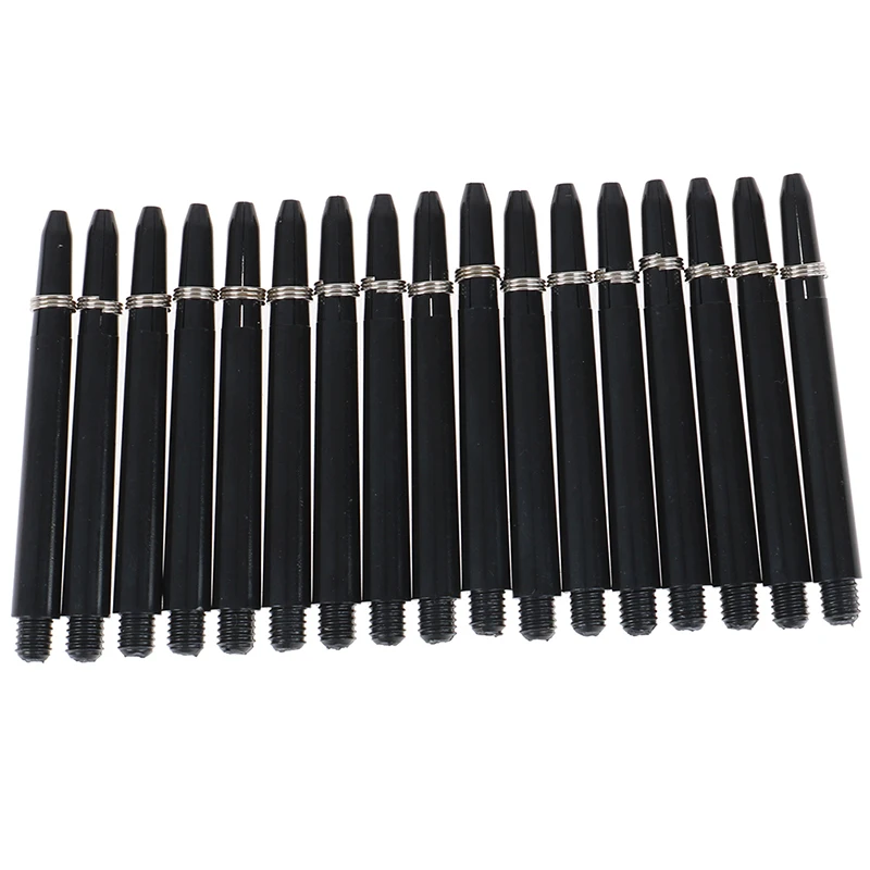 50pcs 48mm Nylon Dart Shafts 2BA Screw Thread Darts Rod Stem+Protection Ring view 2