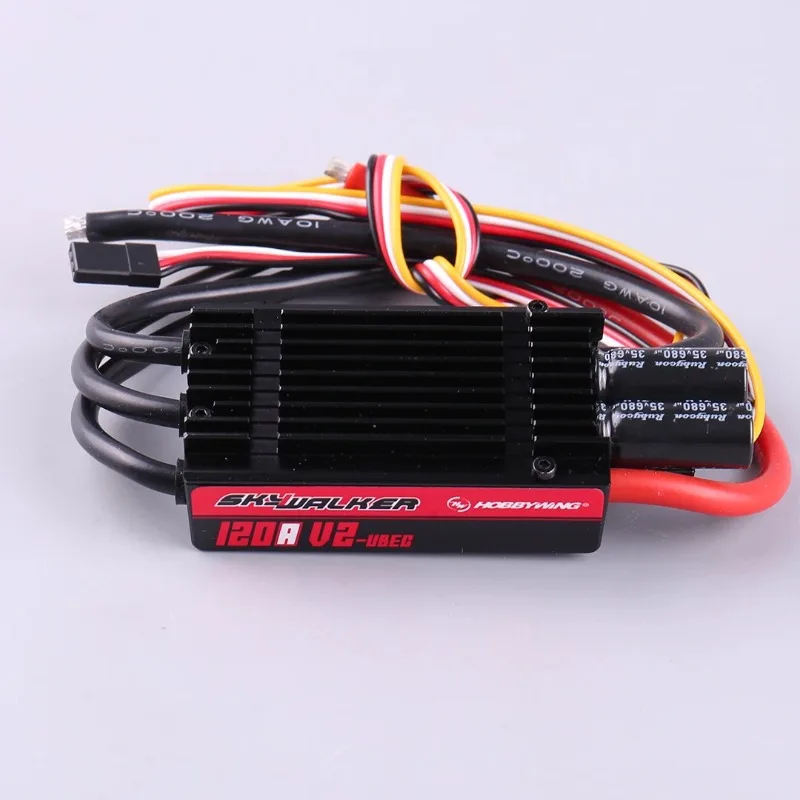 Hobbywing SkyWalker 120A V2 UBEC Brushless ESC with Backpropulsion Electric Adjustment for Aircraft Models