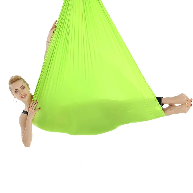 4/5/6/7m Aerial Yoga Hammock Elastic Silk Yoga Flying Swing for Anti-Gravity Body Building Pilates Infoor Outdoor Fitness