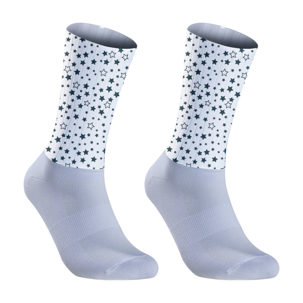 White Breathable Road Bike Unisex Professional Brand Sport Socks 2024 New Bicycle Socks Outdoor Sports Racing Cycling Socks