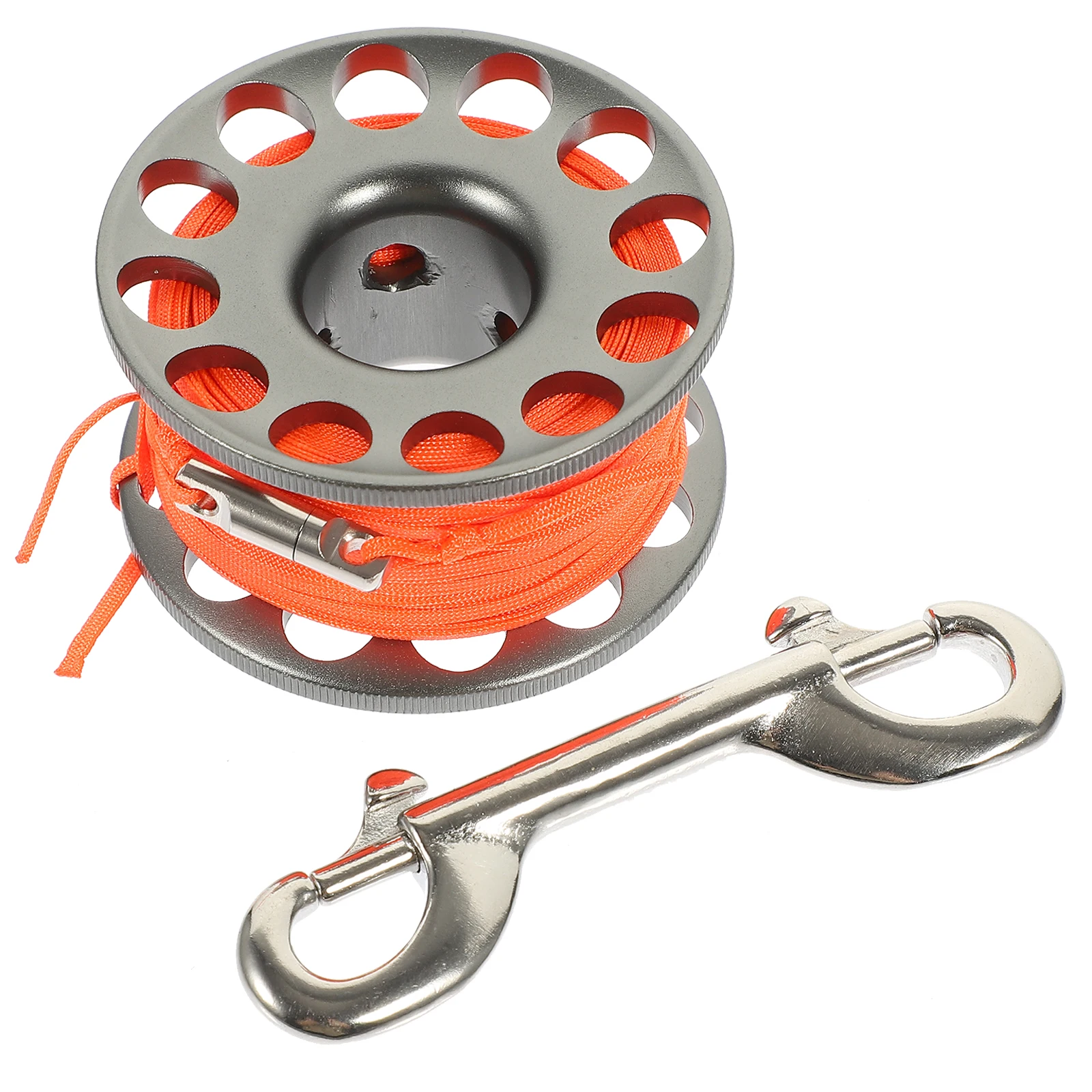 

Diving Spool Grey Finger Reel for Snorkeling Scuba Buoy Tool Practical Durable Smooth Surface Round Edges Underwater
