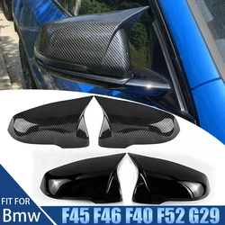 1 Pair For BMW 1 2 series F45 F46 F40 X1 F48 X2 F39 Z4 G29 Rearview Mirror Cover Housing Side Wing Mirror LHD Car Accessories