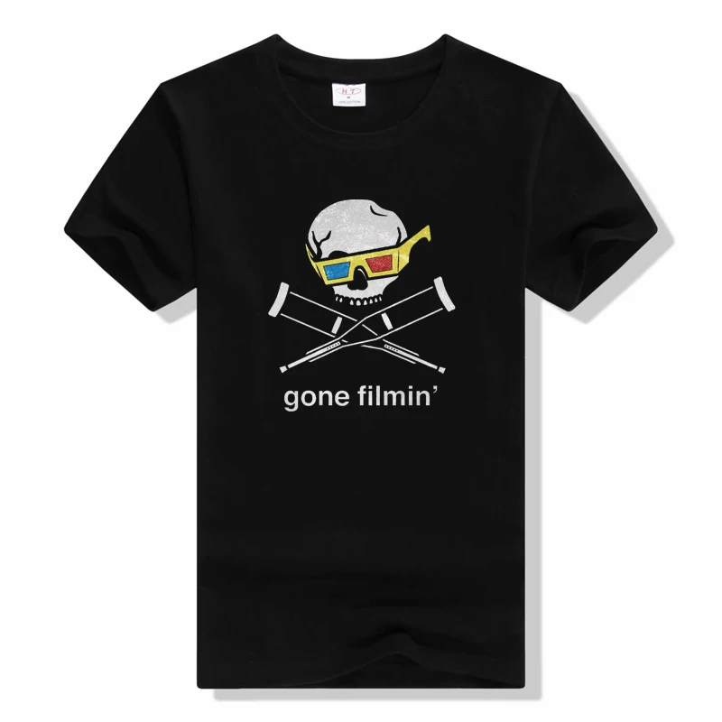 Mens Jackass Logo Graphic Printed Black T Shirts Fashion casual short sleeve tops t shirt Cotton o-neck tee