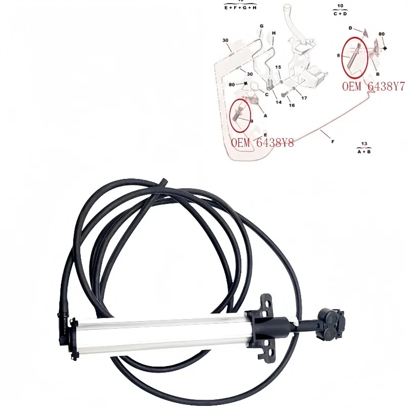 

6438Y7 6438Y8 For Peugeot 308 408 Mercosur Headlight washer reservoir pump HEADLIGHT WASHER JET