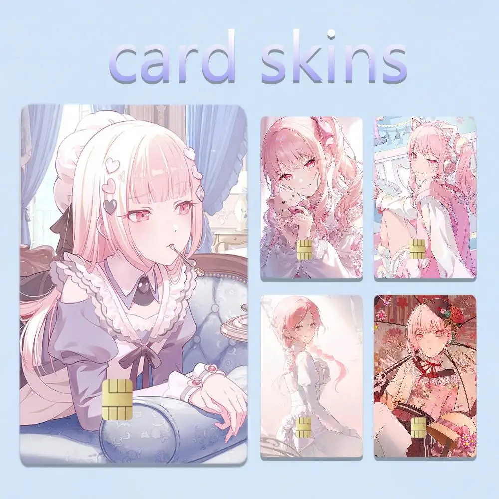 P-Project SEKAI  A-Akiyama 4pcs 1Set Card Stickers Small Waterproof Chip 4PCS Card Sticker Anti-Scratch