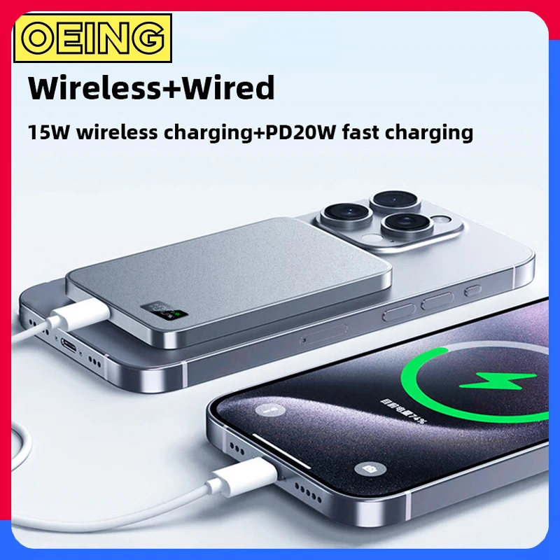 2025 New Magnetic Wireless Power Bank For Apple Magsafe Powerbank Super Fast Charging External Battery For iPhone Xiaomi Samsung