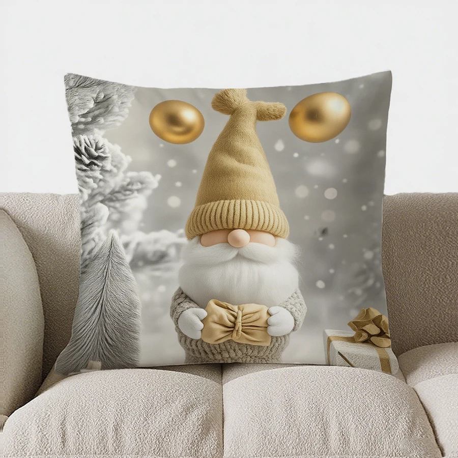 ديكور المنزل الغزلان والهدايا: غطاء وسادة بنمط وسادة مطبوع رقميًا مناسب لغطاء وسادة السيارة لغرفة النوم والأريكة