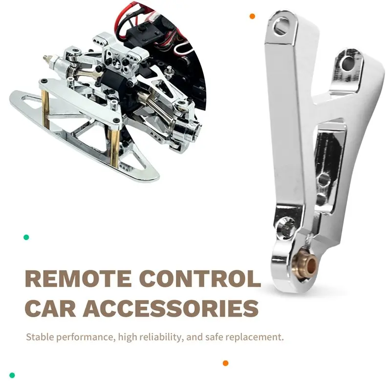 A04F-argent pour MJX 1/14 RC voiture mise à niveau avant inférieur bras oscillant Kit-modèles compatibles 14301/14302 14303 14304 accessoires