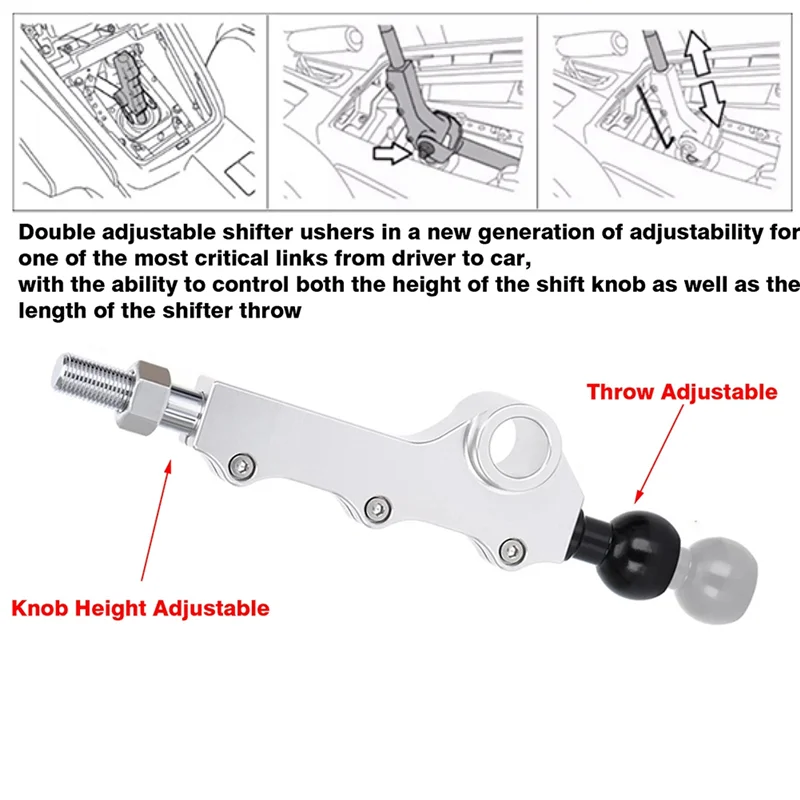 

OB-Car Adjustable Short Shifter Shift Lever For Subaru WRX Impreza Legacy Outback Forester 2005-2011