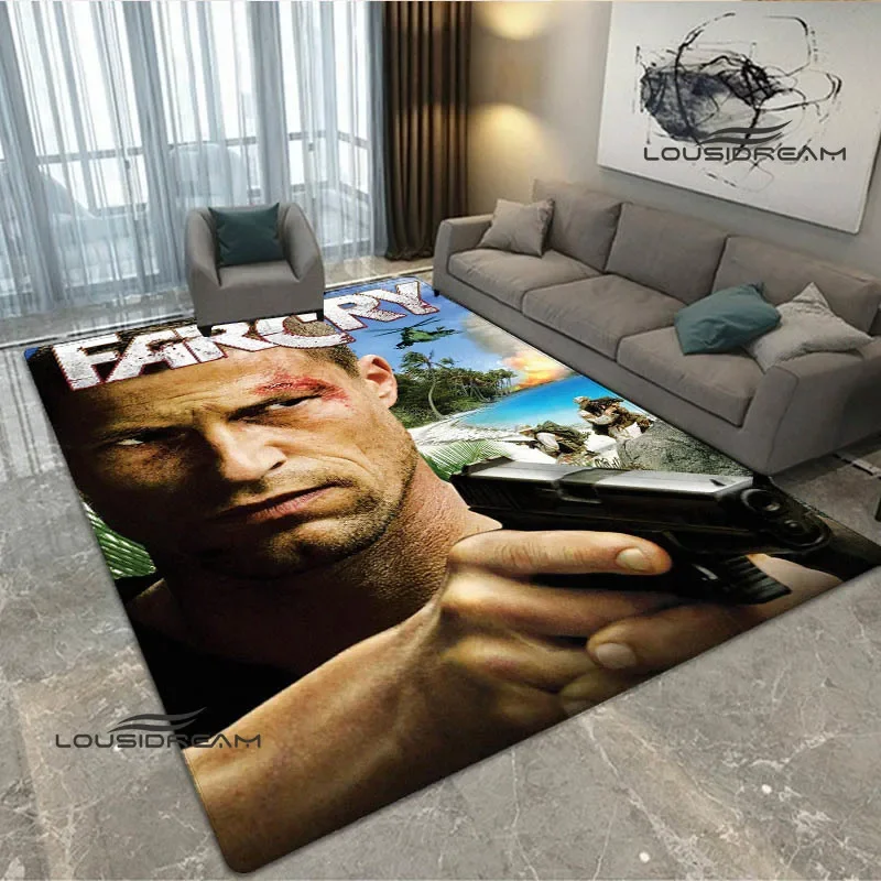 3D Game Farcry Cartoon printed carpet Non -slip carpet Yoga mat door mat photography props kitchen mat area rug birthday gift